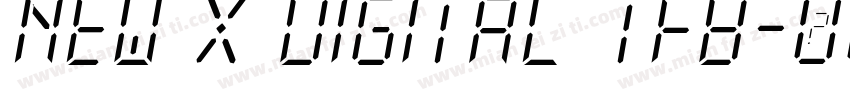 New X Digital tfb字体转换